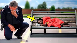Black Girl Sleeps In Park Every Night. When Cop Discovers Why, He Bursts Into Tears!