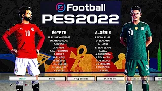 ALGERIE vs EGYPTE | PES 2022 PS5 MOD Ultimate Difficulty 4K Texture HDR Next Gen