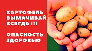 Картофель ТОЛЬКО ВЫМАЧИВАЕМ!!! ОПАСНО ДЛЯ ЖИЗНИ ...