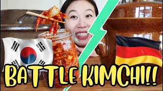 BATTLE KIMCHI - GERMANY VS. KOREA | VEGAN KIMCHI RECIPE INCLUDED!