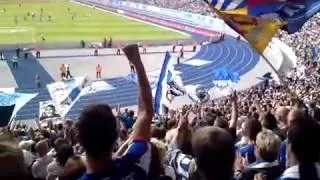 Herthas Ostkurve singt Scheiß Union!!!