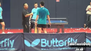 Ma Long Backhand - Multi Ball With Liu Guoliang Talk!