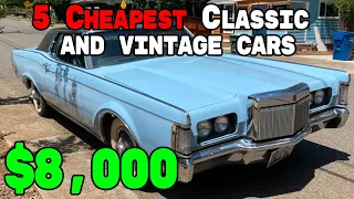 5 Impressive Classic Cheapest Cars for sale by Owners Online Now Under $9,000! part 112