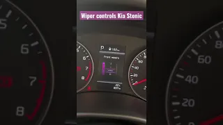 Wiper controls Kia Stonic - Front and Rear - display in MID speedometer - Kia Pakistan 🇵🇰