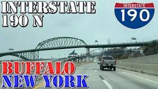 I-190 North - Buffalo - Niagara Falls - New York - 4K Highway Drive