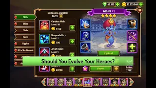 Hero Wars — Why You Shouldn't Always Evolve Your Heroes
