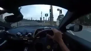 ferrari crashing in London