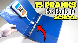 15 Funny Pranks For Back To School - How To Prank | Nextraker