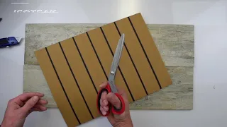 How to make a simple panel from synthetic teak deck. ISOTEAK DIY tutorial, part 1