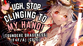 Tsundere Dragoness interrogates you, only to fall for your charms?! [F4F/A] [Girlfriend ASMR]