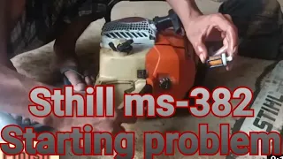 Chainshow Stihl ms-382 Starting problem. #Ahe_lou_hon_na2_vet_thei_u_ahe