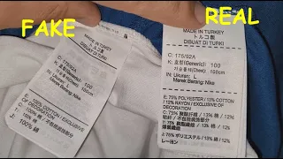 Nike shirt tag real vs fake. How to spot original Nike shirts and clothes