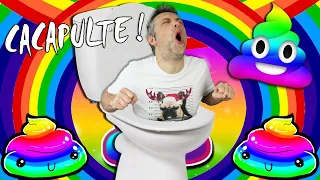 On joue avec du CACA !!! On SHOOTE dans les CROTTES et on vise les TOILETTES ! CACAPULTE POOP GAME !