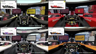 F1 2020 Engine Start Up Sound: All Cars Leaving Garage Engine Sound + One Lap around Hungarian Ring