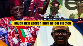 Tinubu first speech after he got elected ..see what he has promised Nigerians Nigeria news-ikejoy tv