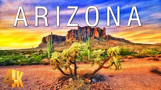 FLYING OVER ARIZONA (4K Video UHD) - Peaceful Piano Music With Beautiful Nature Video For Relaxation