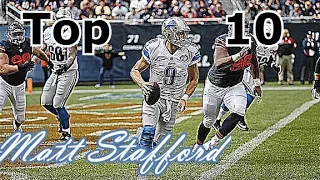 Matthew Stafford Top 10 Plays of Career