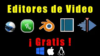 🎞️ 5 + 3 Programas para EDITAR VIDEOS en Windows / MAC / Linux [Gratis y Libres] Sin Marcas de Agua