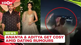 Ananya Panday & Aditya Roy Kapur get COSY at Kriti Sanon's Diwali party