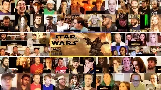 (10+ Youtubers) The Mandalorian Official Trailer REACTIONS MASHUP