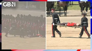 Soldiers FAINT during Prince William's Colonel’s Review at the Horse Guards Parade