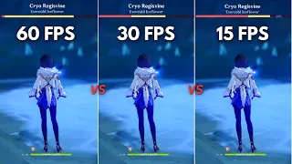 Does FPS really matter? 60 FPS vs 30 FPS vs 15 FPS [ Genshin Impact ]