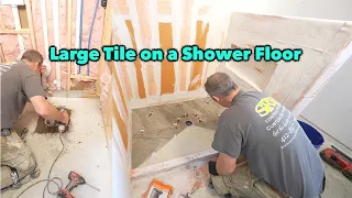 Large Shower Floor Tile | Methods for Success | PLAN LEARN BUILD