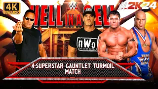 WWE 2K24 - The Rock '01 vs.Cena Randy Orton and Kurt Angle - 4-Superstar Gauntlet Turmoil Match