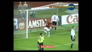 Tutti i gol del Milan in Coppa Campioni / Champions League: 1996-1997