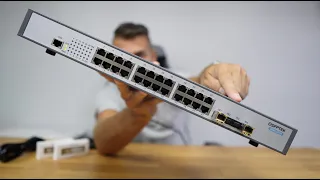 UPGRADE to 10 Gigabit Budget, Fanless Switch | QSFPTEK S5300 24T4X