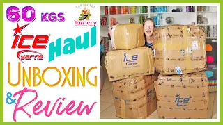 Biggest ever 60 kg Ice Yarn Haul 📦 Yarn Unboxing and Review
