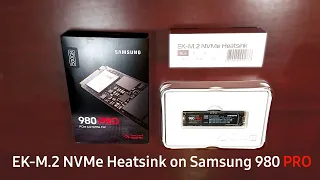 EK M.2 NVMe (Black) Heatsink with Samsung 980 PRO