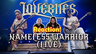 Musicians react to hearing LOVEBITES / Nameless Warrior (Official Live Video)