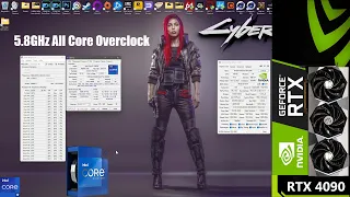 Intel i9 13900K 5.8GHz All Core Overclock Benchmarks & Bios Settings | RTX 4090