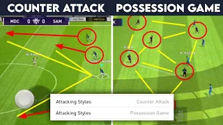 Explanation & Tactics Counter Attack And Possession Game - Efootball Pes 2021