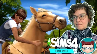 Hold Your Horses! 🛑👮 || The Sims 4 Horse Ranch Gameplay Trailer Reaction