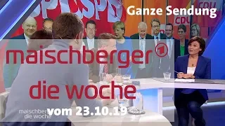 maischberger. die woche – Ganze Sendung vom 23.10.19