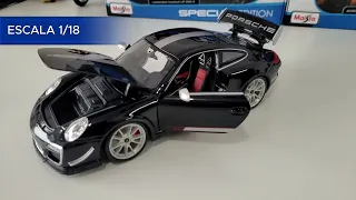 Velocidade em Escala: Miniatura Porsche GT3 4.0 1/18 Bburago