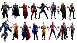 Combining 16 AVENGERS into ONE CHARACTER! CRAZY CHARACTER FUSION!