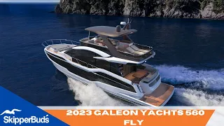 NEW Galeon Yachts 560 Fly Yacht Tour & Full Walkthrough SkipperBud's