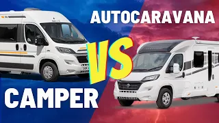 🔴 Descubre las DIFERENCIAS entre AUTOCARAVANA o CAMPER Gran volumen 👉 ¿Qué es MEJOR?