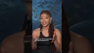 Halle Bailey shares who she leaned on while dealing with racism on social media. #shorts