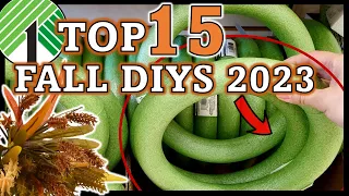 15 GENIUS Dollar Tree FALL DIYS - *NOT TACKY 2023! (5 minutes or less!)