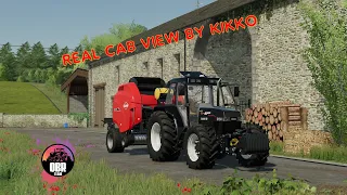 🎮FS22| Cab view by Kikko | Case 5150 | Pressa Kuhn VB3190