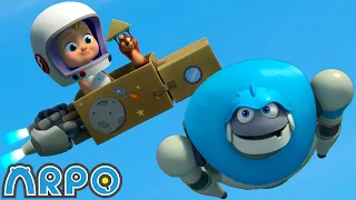 Rocket Ship - Squirrel in SPACE!!! | ARPO The Robot | Funny Kids Cartoons | Full Episode Compilation