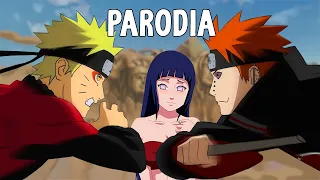 Naruto vs Pain y el rescate de Hinata - Parodia