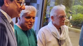 2 Legendary Poet Lyricists Gulzar Saab with Javed Akhtar Saab Clicked in one Frame at Book Launch