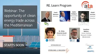 Webinar: The opportunity of clean energy trade across the Mediterranean