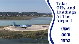 Take Offs And Landings At  Corfu Airport