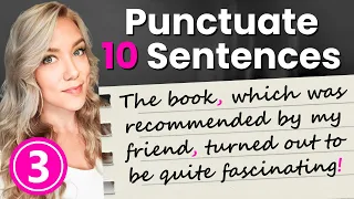 Punctuate the Following 10 Sentences in English | Punctuation Practice Quiz